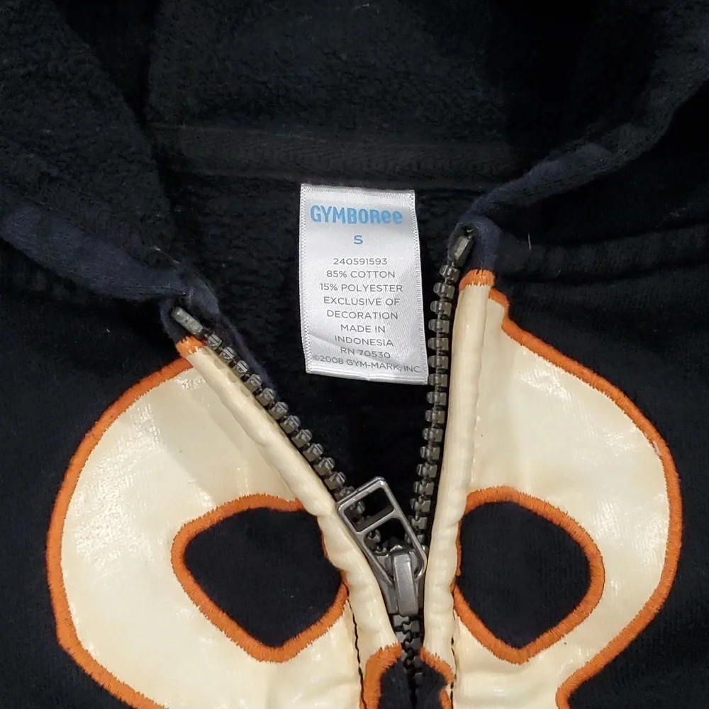Gymboree Skeleton. Hooded Sweatshirt Size Small